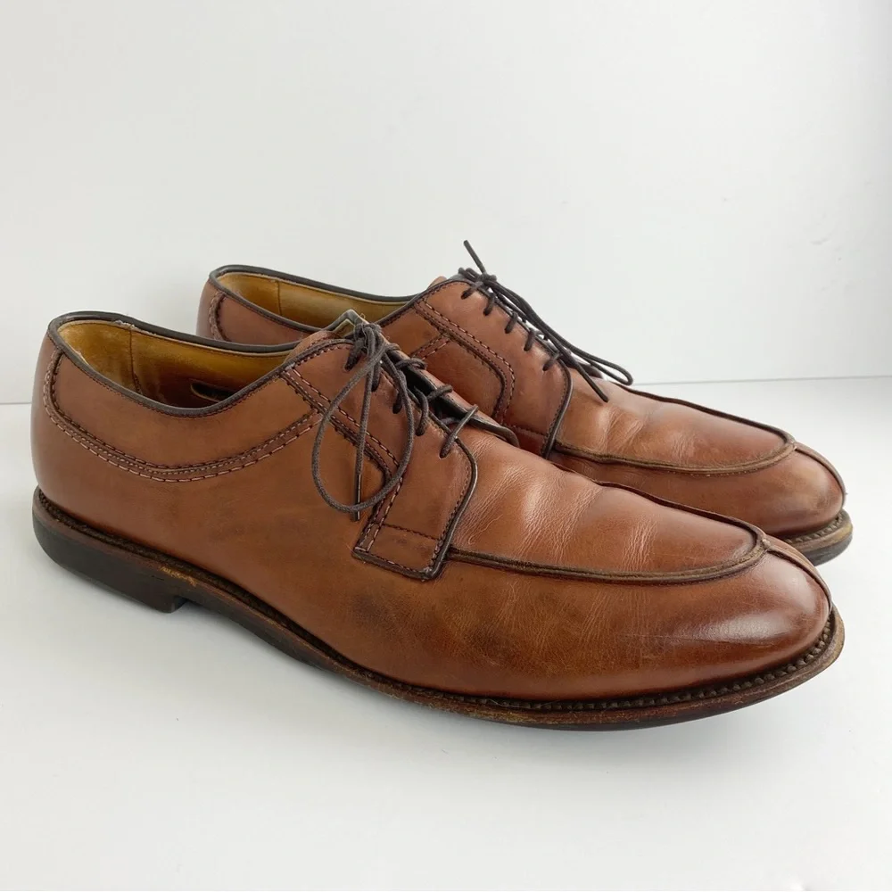 Allen Edmonds‎ Shoes 11 B Mens Brown Stockbridge Split Toe Leather Oxford